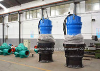 Electric Submersible Propeller Axial Flow Pump Station Flood Water 2000lps 6 M TDH