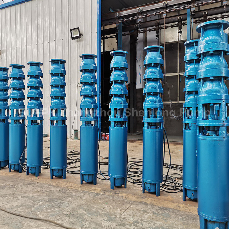 300QJ150-450/13 Tiefenbrunnensubmersible Pumpe mit 450m Kopf 150 m3/h Durchfluss und mehrstufige Zentrifugalkonstruktion