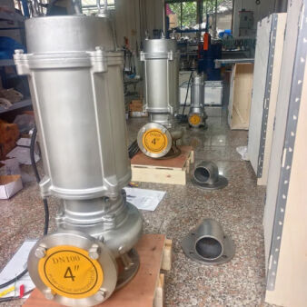 100WQP100-15-7.5KW Edelstahl Unterwasserpumpe ♪ Korrosionsbeständige und nicht verstopfende Abwasserpumpe
