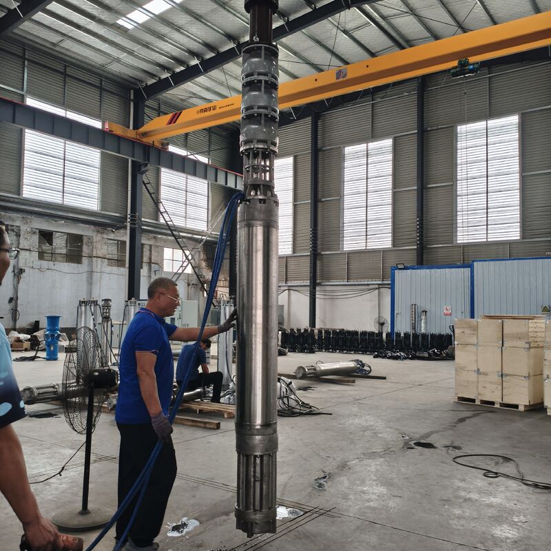 300QJH400-80/2-150KW Edelstahl tiefschmelzbare Brunnen-Pumpen Korrosionsbeständige Wasserversorgung für Offshore-Plattformen