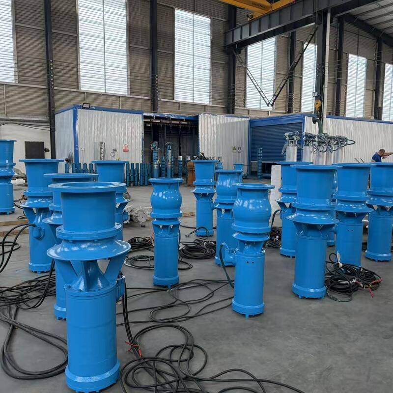 45-kW-Axial-Tauchpumpe mit 1300 m³/h Durchfluss und 8 m Förderhöhe für die Entwässerung mit hohem Durchfluss
