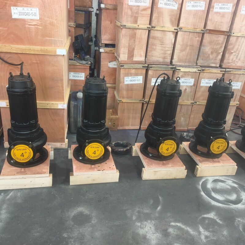 30kW Edelstahl Tauch-Schmutwasserpumpe mit 130 m³/h Durchfluss für industrielle Abwässer
