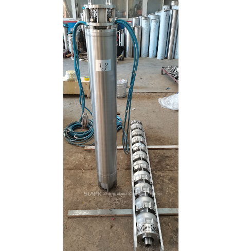 Unterwasserpumpe aus Edelstahl mit 140 kW 220 m Kopf und 136 m3/h Durchfluss für Tiefbohrungen