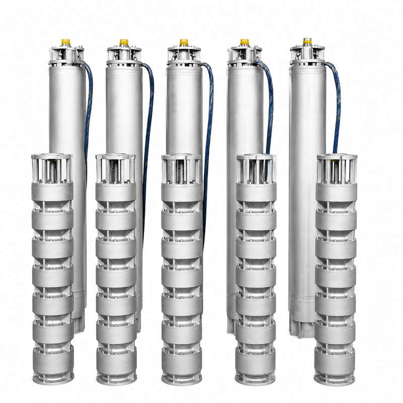 75KW Edelstahl-Tauchpumpe für Meerwasser mit 300 m³/h Durchflussrate für Tiefbrunnenanwendungen