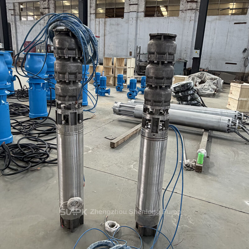 Edelstahl-Tauchpumpe mit 252 m³/h Förderleistung, 170 m Förderhöhe und 185 kW Leistung