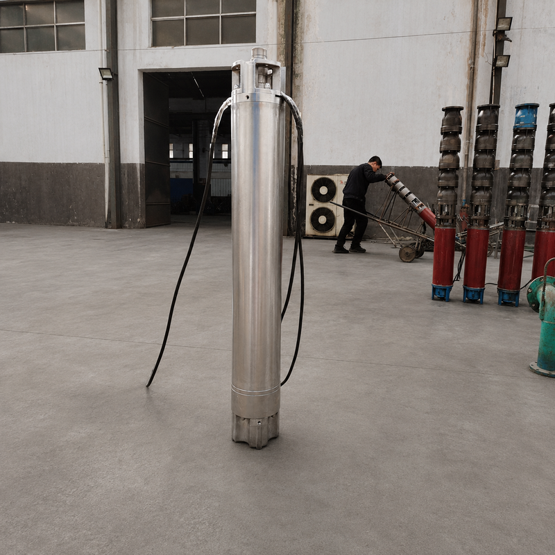200QJH150-150-110kW Edelstahl-Tiefbrunnenpumpe Hoher Durchfluss, hohe Förderhöhe für Tiefbrunnen und technische Wassersysteme