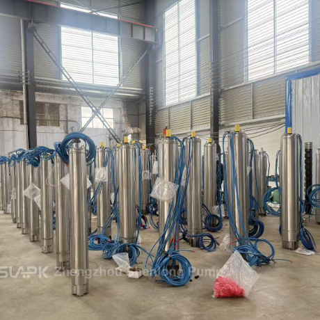 Tiefenbrunnenpumpe aus Edelstahl mit 90 kW-Motor und 140 m3/h Durchfluss für die Wasserübertragung mit hoher Kapazität