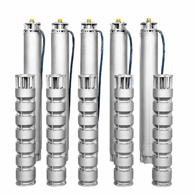 6 Zoll Duplex aus Edelstahl 2205 Tiefenbrunneneinschwemmungspumpe mit 15 m3/h Durchfluss und 180m Kopf