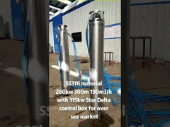 Vertikale Mehrstufige 12 Zoll 400v Edelstahl 304 Trinkwasser-Sunkwasserpumpe