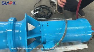 Video der Wassereinspritzung mit einer Axialpumpe