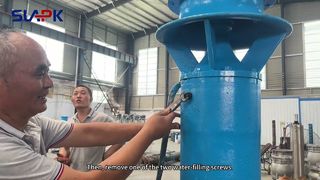 Video der Entwässerung einer Axialpumpe